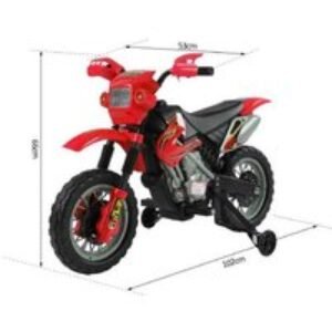 6V Kids Electric Ride-On Motorbike - Red