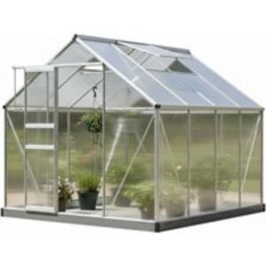 Spacious Aluminium Greenhouse with Base
