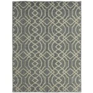 Grey Geometric Indoor/Outdoor Rug - Polypropylene