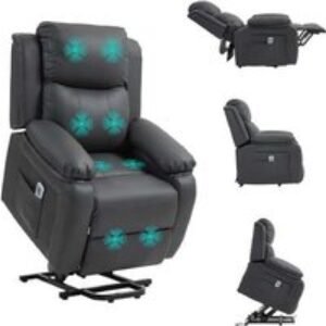 Faux Leather Power Lift Recliner Chair with Remote - Ergonomic