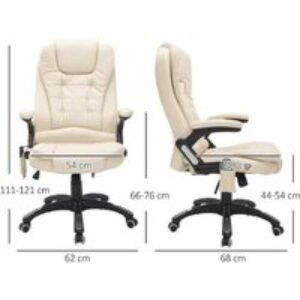 Ergonomic Massage Office Chair - PU Faux Leather