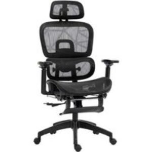 Ergonomic Reclining Executive Office Chair - Black Mesh