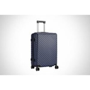 24'' Lightweight Hardside Suitcase with Built-In Safety Lock - 360° Spinner Wheels & Durable | Wowcher