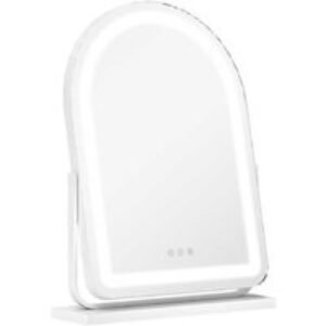 LED Vanity Mirror 43x59cm - White Glass