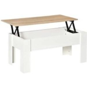 Lift Top Coffee Table with Hidden Storage - Modern Particle Board
