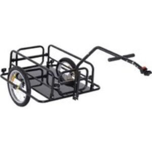 Heavy-Duty Folding Bicycle Cargo Trailer with Steel Frame & Quick-Release Hitch - 88lb Capacity