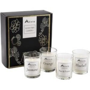 4-Piece Scented Candle Gift Set for Aromatherapy - Natural Soy Base & Lasting Fragrance | Wowcher