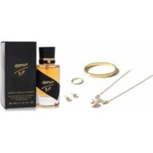 Sarah Jessica Parker 30ml Stash Perfume Spray with Elegant 4-Piece Gold Jewellery Gift Set | Wowcher