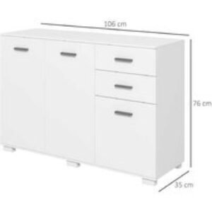 PRICE DROP! Gloss White Sideboard Storage Cabinet - 3 Doors