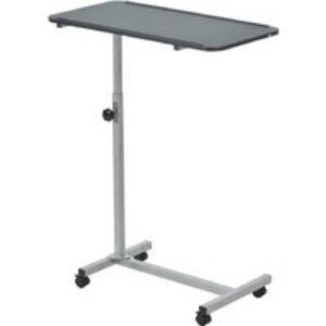 MDF Height Adjustable C-Shape Sofa & Bed Side Table - Black/White