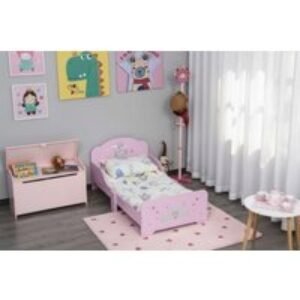Ottoman Divan Bed with Storage Base - Pink MDF Castle Design