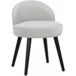 Modern Velvet Dressing Table Stool with Solid Wood Legs | Wowcher