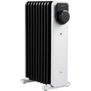 Midea 2000W 9-Fin Oil Filled Radiator Electric Heater | Wowcher