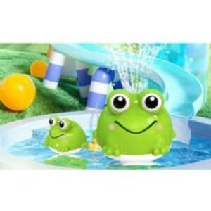 Water Sprayer Cartoon Frog Bath Toy with Lights - Ages 3+
