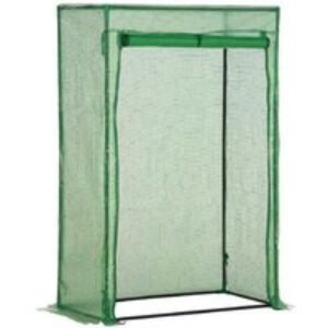 100×50×150cm Walk-In Greenhouse Storage Shed - Galvanized Steel Frame