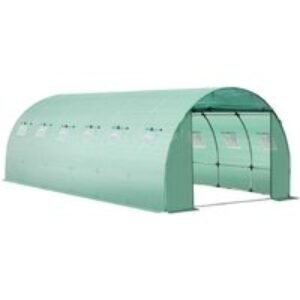 20×10ft Walk-In Tunnel Greenhouse Cover - Heavy-Duty PE
