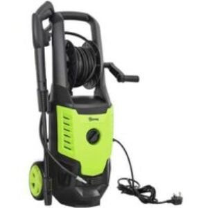 2200W Jet Washer - Outdoor Patio & Garden Cleaning Accessory - Black
