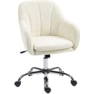 Velvet-Feel Ergonomic Office Chair - Adjustable Height