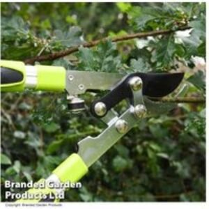 Telescopic Bypass Lopper Tool - Heavy-Duty Garden Pruner with Long Reach & Clean-Cut Bypass Blades | Wowcher
