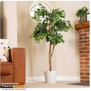 Artificial Ficus Tree - Evergreen Indoor/Outdoor Houseplant
