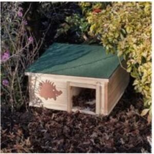 Weatherproof Wooden Hedgehog House - Durable Wildlife Shelter | Wowcher