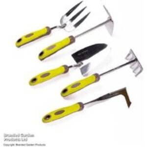 Stainless Steel Hand Hoe & Rake Duo - Ergonomic Garden Tools Set | Wowcher