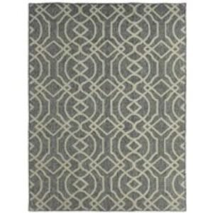 Grey Polypropylene Indoor/Outdoor UV Rug - 170x120cm - Modern Washable Carpet | Wowcher