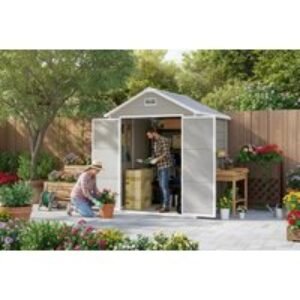 Plastic Garden Storage Shed with Floor