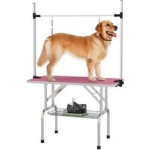 42" Adjustable Dog Grooming Table - Non-Slip Rubber Top
