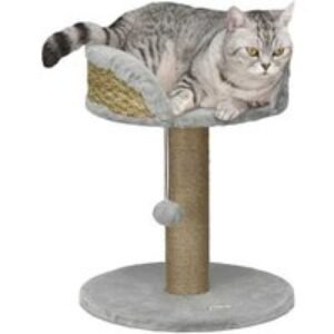 Modern Plush Cat Tree Tower with Jute Scratching Post & Play Ball - Space-Saving Cat Furniture | Wowcher