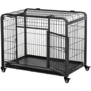 Heavy-Duty Medium Dog Crate with Locking Door