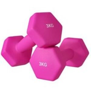 3kg Hex Dumbbells Set - Non-Slip Grip