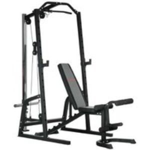 Smith Machine Multi-Gym Station with Adjustable Bench