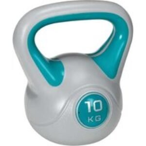 10kg PU-Covered Kettlebell with Wide Handle - Home Gym Strength Training