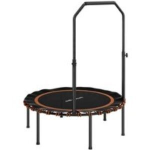 40" Foldable Fitness Trampoline with 5-Level Adjustable Handle - Outdoor Sports Rebounder