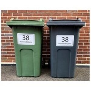 Large Personalised Wheelie Bin Stickers - 3-Pack