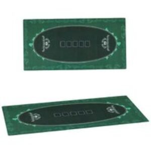 12-Player Poker Table Mat - Rubber Felt