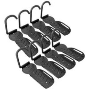 8-Pack Foldable Wall Bike Rack - Heavy-Duty Steel