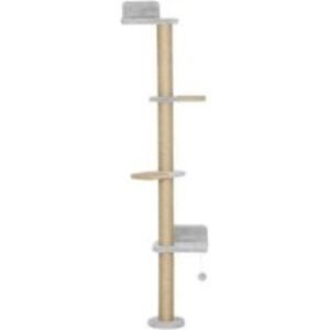 Wall Cat Tree Shelves - 4 Multi-Level Sisal Platforms