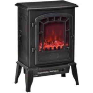 Freestanding Electric Fireplace Stove with Adjustable Flame