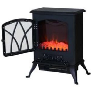 1850W Adjustable Flame Effect Electric Fireplace Heater - Freestanding