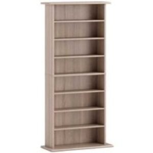 Natural Wood CD Storage Tower - 360 Capacity