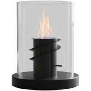 Modern Electric Tabletop Fireplace with Artistic LED Flame & Stones | Wowcher