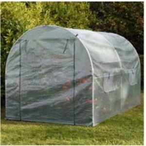 Garden Gear Walk-In Polytunnel Greenhouse 2m x 2m - Weatherproof PE Storage & Plant Shelter | Wowcher