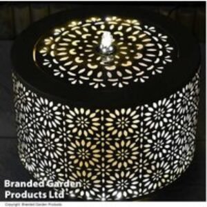 Marrakech Metal Garden Water Feature - Outdoor Decor Lantern