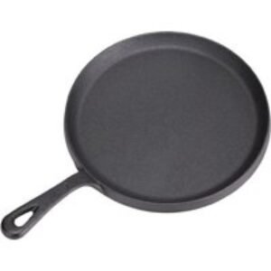 Versatile Black Cast-Iron Pan with Stay-Cool Handle for Superior Results | Wowcher