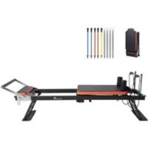 Alivio Foldable Professional Pilates Reformer Machine | Wowcher