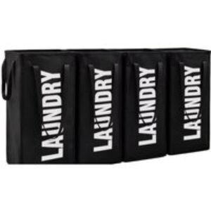 Set of Two and Four 50L Laundry Baskets with Extended Handles | Wowcher