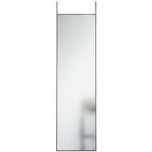 Sleek Metal Frame Over the Door Full Length Mirror - Black Finish | Wowcher