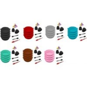 14Pc Silicone Air Fryer Reusable Tray with Accessories | Wowcher